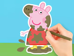                                                                     Coloring Book: Peppa In The Mud קחשמ