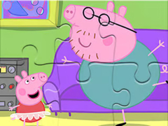                                                                     Jigsaw Puzzle: Daddy Pig Dancing קחשמ