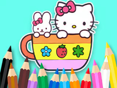                                                                     Coloring Book: Kitty Cup קחשמ