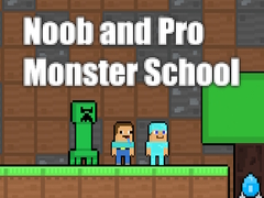                                                                     Noob and Pro Monster School קחשמ