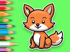                                                                     Coloring Book: Baby Fox קחשמ