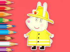                                                                     Coloring Book: Rabbit Firefighter קחשמ