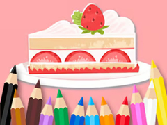                                                                     Coloring Book: Strawberry Cake קחשמ