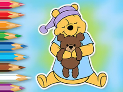                                                                     Coloring Book: Winnie With Toy Bear קחשמ