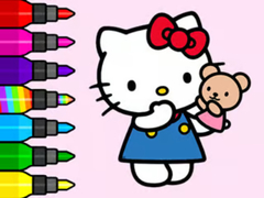                                                                     Coloring Book: Hello Kitty Teddy Bear קחשמ