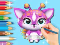                                                                     Coloring Book: Cute Fluvsies קחשמ