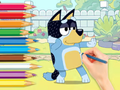                                                                     Coloring Book: Bluey And Bingo קחשמ