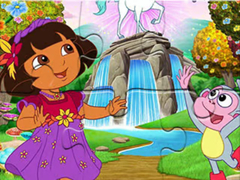                                                                     Jigsaw Puzzle: Dora Wonderland קחשמ