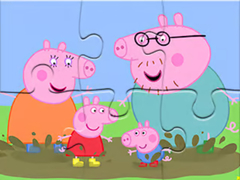                                                                     Jigsaw Puzzle: Peppa Pig Muddy Puddles קחשמ