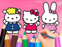                                                                     Coloring Book: Hello Kitty With Friends קחשמ