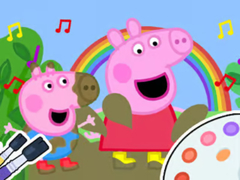                                                                     Coloring Book: Peppa Pig Muddy Funny קחשמ