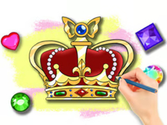                                                                     Coloring Book: Royal Crown קחשמ