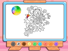                                                                     Coloring Book: Flower Bouquet קחשמ