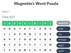                                                                     Magnetto's Word Puzzle קחשמ