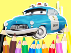                                                                     Coloring Book: Cars Sheriff קחשמ