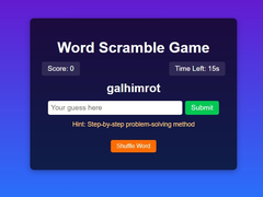                                                                     Word Scramble Game Challenge קחשמ