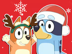                                                                     Jigsaw Puzzle: Bluey Christmas Gift קחשמ