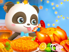                                                                     Jigsaw Puzzle: Little Panda Thanksgiving Feast קחשמ