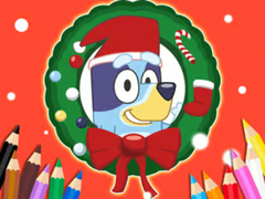                                                                     Coloring Book: Bluey Santa Claus קחשמ