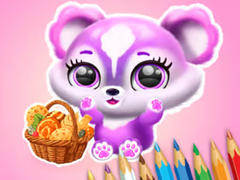                                                                     Coloring Book: Fluffy Picnic קחשמ