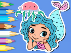                                                                     Coloring Book: Jellyfish Mermaid קחשמ