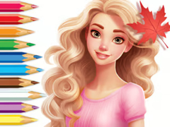                                                                     Coloring Book: Barbie Autumn Tale קחשמ