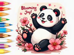                                                                     Coloring Book: Little Panda Cherry Blossoms קחשמ