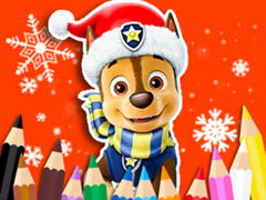                                                                     Coloring Book: PAW Patrol Christmas קחשמ