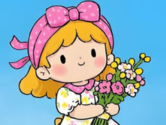                                                                     Jigsaw Puzzle: Little Flower Girl קחשמ