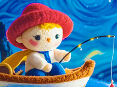                                                                     Jigsaw Puzzle: Starry Night Fishing קחשמ