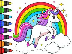                                                                     Coloring Book: Magical Unicorn קחשמ