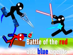                                                                     Battle of the red and blue agents קחשמ