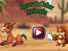                                                                     Draw & Color Animals קחשמ