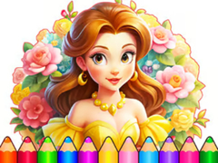                                                                     Coloring Book: Flower Dress Up קחשמ