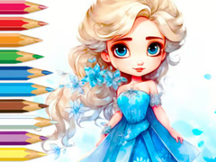                                                                     Coloring Book: Frozen Princess קחשמ