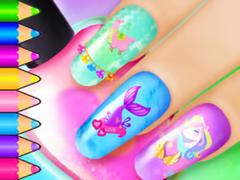                                                                     Coloring Book: Nail Art Salon קחשמ