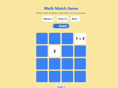                                                                     Math Match Game קחשמ