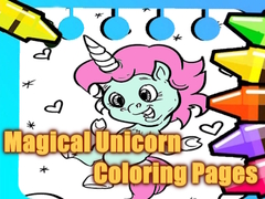                                                                     Magical Unicorn Coloring Pages קחשמ