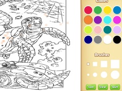                                                                     Sea Animal Coloring Book קחשמ