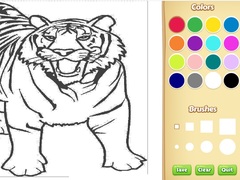                                                                     Tiger Coloring Book קחשמ