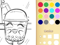                                                                     Boba Tea Coloring Book for Kids קחשמ