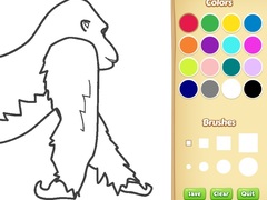                                                                     Gorilla Coloring Book for Kids קחשמ