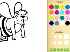                                                                     Funny Animal Coloring Book for Kids קחשמ