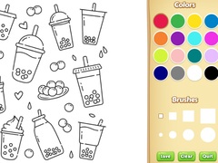                                                                     Cute Boba Coloring Book for Kids קחשמ