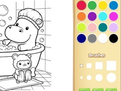                                                                     Cozy Friends Coloring Book for Kids קחשמ