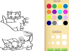                                                                     Cats Coloring Book For Kids קחשמ
