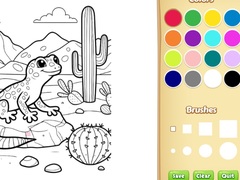                                                                     Desert Animals Coloring Book for Kids קחשמ