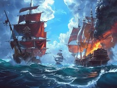                                                                    Pirate Ships: Build and Fight קחשמ
