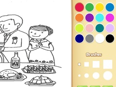                                                                     Wedding Coloring Book for Kids קחשמ