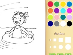                                                                     Summer Coloring Book For Kids קחשמ